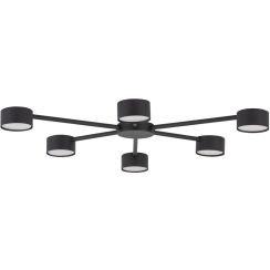 TK Lighting Avia Black lámpara de techo 6x10 W negro 4692