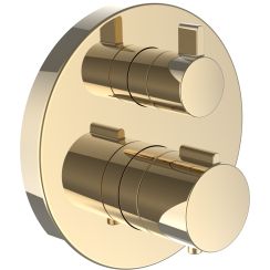 Laufen City Therm grifo para ducha empotrado con termostato oro HF905474463000