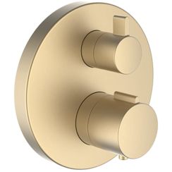 Laufen City Therm grifo de bañera y ducha empotrado con termostato oro HF905475462000