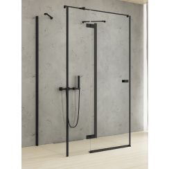 New Trendy Reflexa Black cabina de ducha 90x90 cm cuadrada negro mate/vidrio transparente EXK-5013
