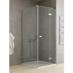 New Trendy Reflexa cabina de ducha 120x80 cm rectangular cromo brillo/vidrio transparente EXK-5153