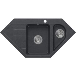 Quadron Rick fregadero graniteq 95.5x49 cm negro HRQ9549CZK