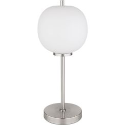 Globo Lighting Blacky I lámpara de sobremesa 1x40 W blanco-níquel 15345TNO
