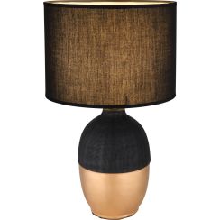 Globo Lighting Valentino lámpara de sobremesa 1x40 W negro-oro 21627B