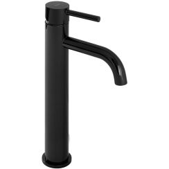 Rea Lungo grifo para lavabo de pie negro REA-B0662