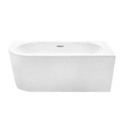 Besco Avita A-Line bañera de pared 150x75 cm rectangular blanco #WAA-150APCS