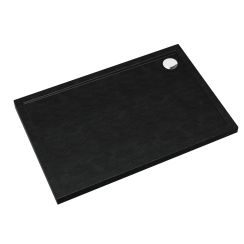 Schedline Sharper Black Stone plato de ducha rectangular 100x90 cm negro 3S.S1P-90100/C/ST