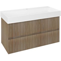 Sapho Filena armario 95x43x51.5 cm suspendido, para lavabo roble FID1210D