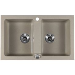 Sapho fregadero de granito 78x47.5 cm beige GR2222