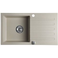 Sapho fregadero de granito 78x44 cm beige GR7202
