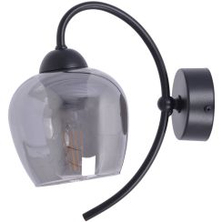 Kaja Sara lámpara de pared 1x60 W negro-grafito K-5197
