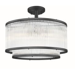 Zuma Line Sergio lámpara de techo 5x60 W negro-transparente C0528-05H-P7AC