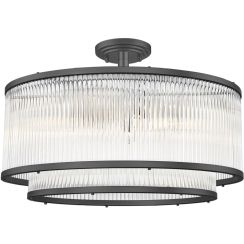 Zuma Line Sergio lámpara de techo 6x60 W negro-transparente C0528-06H-P7AC