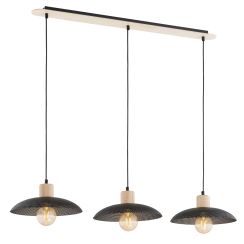Emibig Kobe lámpara colgante 3x15 W negro 1318/3