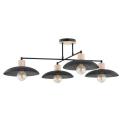 Emibig Kobe lámpara de techo 4x15 W negro 1318/4
