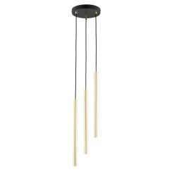Emibig Selter Gold lámpara colgante 3x8 W negro-oro 1332/3PREM