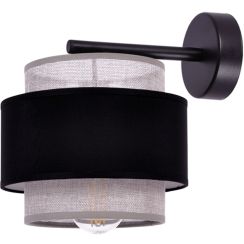 Kaja Etela lámpara de pared 1x40 W negro-gris K-5174