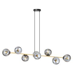 Emibig Gravity lámpara colgante x10 W negro-oro 1237/8