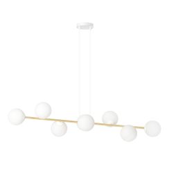 Emibig Gravity lámpara colgante x10 W blanco-oro 1242/8