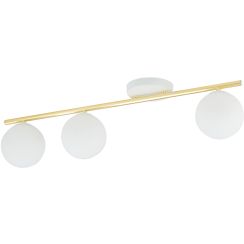 Emibig Monza lámpara de techo 3x10 W blanco-oro-ópalo 1253/3