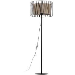TK Lighting Harmony lámpara de pie 1x15 W negro-marrón 5890