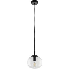 TK Lighting Vibe lámpara colgante x15 W negro-transparente 5823