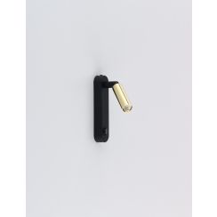 TK Lighting Enza lámpara de pared 1x6 W negro-oro 6623