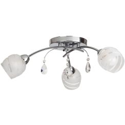 Rabalux Melissa lámpara de techo 3x60 W blanco-cromo 2621