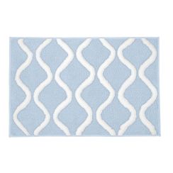 Kleine Wolke Piana alfombrilla para baño 120x70 cm rectangular azul 9180746225