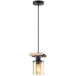 Rabalux Niylah lámpara colgante 1x25 W negro 72081