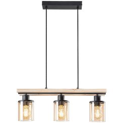 Rabalux Niylah lámpara colgante 3x25 W negro 72083
