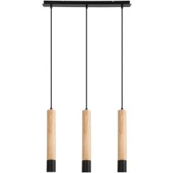 Rabalux Braulia lámpara colgante 3x50 W negro 72133