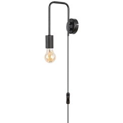 Rabalux Manzur lámpara de pared 1x40 W negro 71022