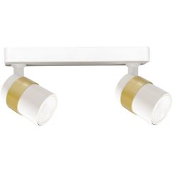 Light Prestige Anillo lámpara de techo 2x50 W blanco-oro LP-770/2WWH