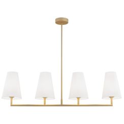 Argon Safiano lámpara de techo 4x15 W blanco-oro 1828