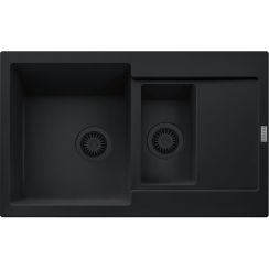 Franke Maris fregadero de granito 78x50 cm negro 114.0693.532