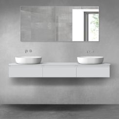 Conjunto armario Oltens Vernal 60009700, encimera sobre armario Oltens Vernal 63009700