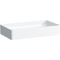 Laufen Living Square lavabo 60x34 cm rectangular sobre encimera blanco mate H8114347571121