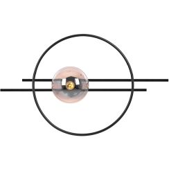 Kaja Corsa lámpara de pared 1x40 W negro-ámbar K-5346