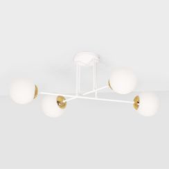 Kaja Elmo lámpara de techo 4x40 W blanco-oro K-5313