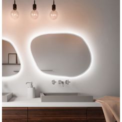 Baltica Design Bright Stain IV espejo 90x64 cm con iluminación blanco 5904107920788