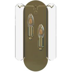 Zuma Line Nira lámpara de pared 2x40 W transparente-oro MB3523-2-EGN