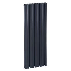 Luxrad Ring Podwójny radiador decorativo 190x64.2 cm podłączenie inferior negro RINP1900642S040ZDC