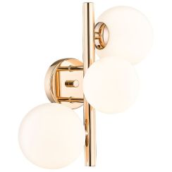 Zuma Line Molecule lámpara de pared 3x28 W oro-ópalo W0454-03U-F7AA