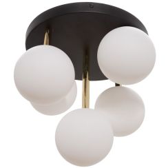 Zuma Line Ali lámpara de techo 5x40 W blanco-negro-oro 5645