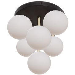 Zuma Line Ali lámpara de techo x40 W blanco-negro-oro 5646