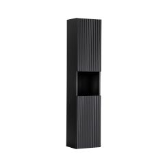 Comad Nova Black szafka 30x25x140 cm boczna wisząca czarna NOVA BLACK D 80-03-2D(W80-02D)