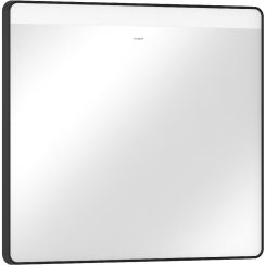 Hansgrohe Xarita Lite Q espejo 80x70 cm rectangular con iluminación con lámina calefactora negro 54971670