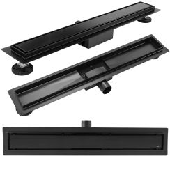 Rea Neox Czarny desagüe lineal 60 cm negro REA-G6601