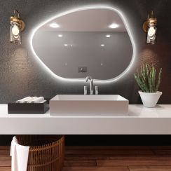 Baltica Design Bright Stain I espejo 70x50 cm con iluminación blanco 5904107918570